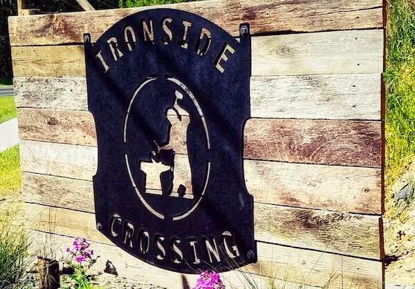 Entrance sign at Ironside Crossing Newark Delaware