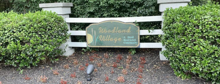 Photo of Woodland Village Sign